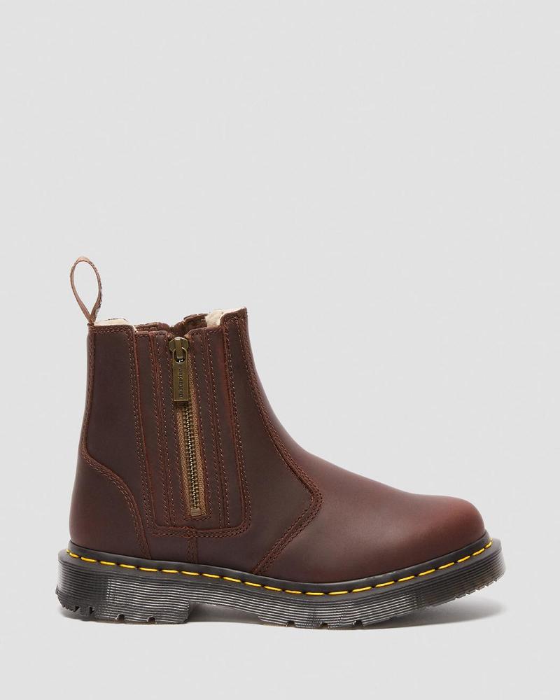 Botas De Trabajo Dr Martens 2976 DM's Wintergrip Zip Mujer Marrom | MX 400EBC